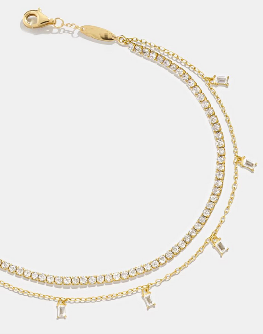 Double layered anklet