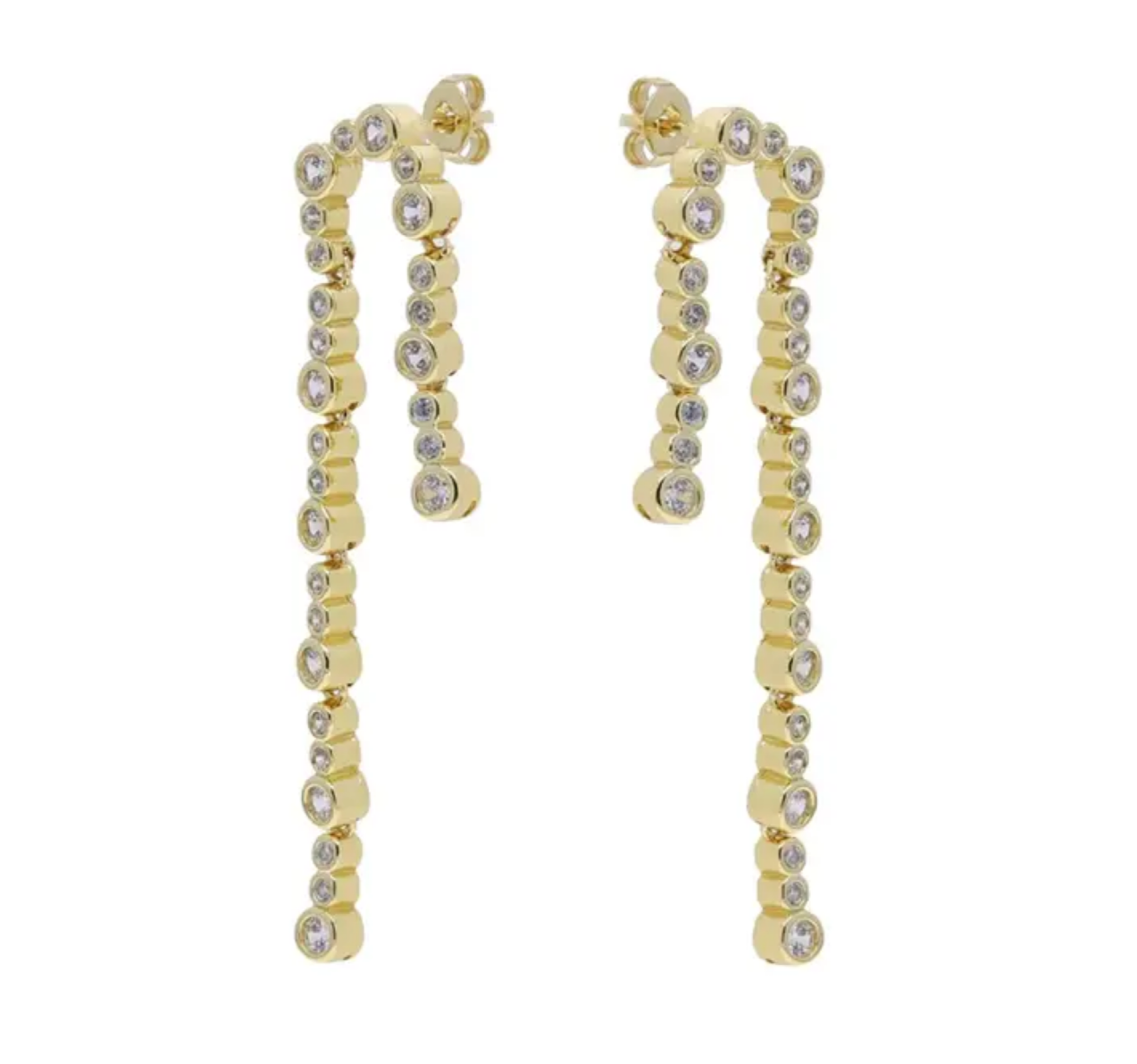 Bubbly dropdown earrings