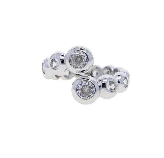 Silver bubbly ring
