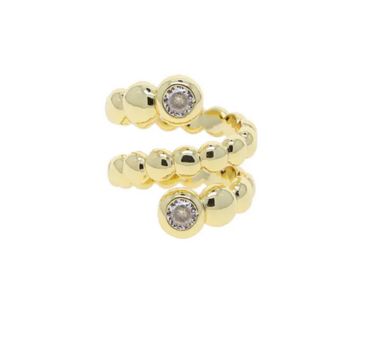 Twisted bubbly ring