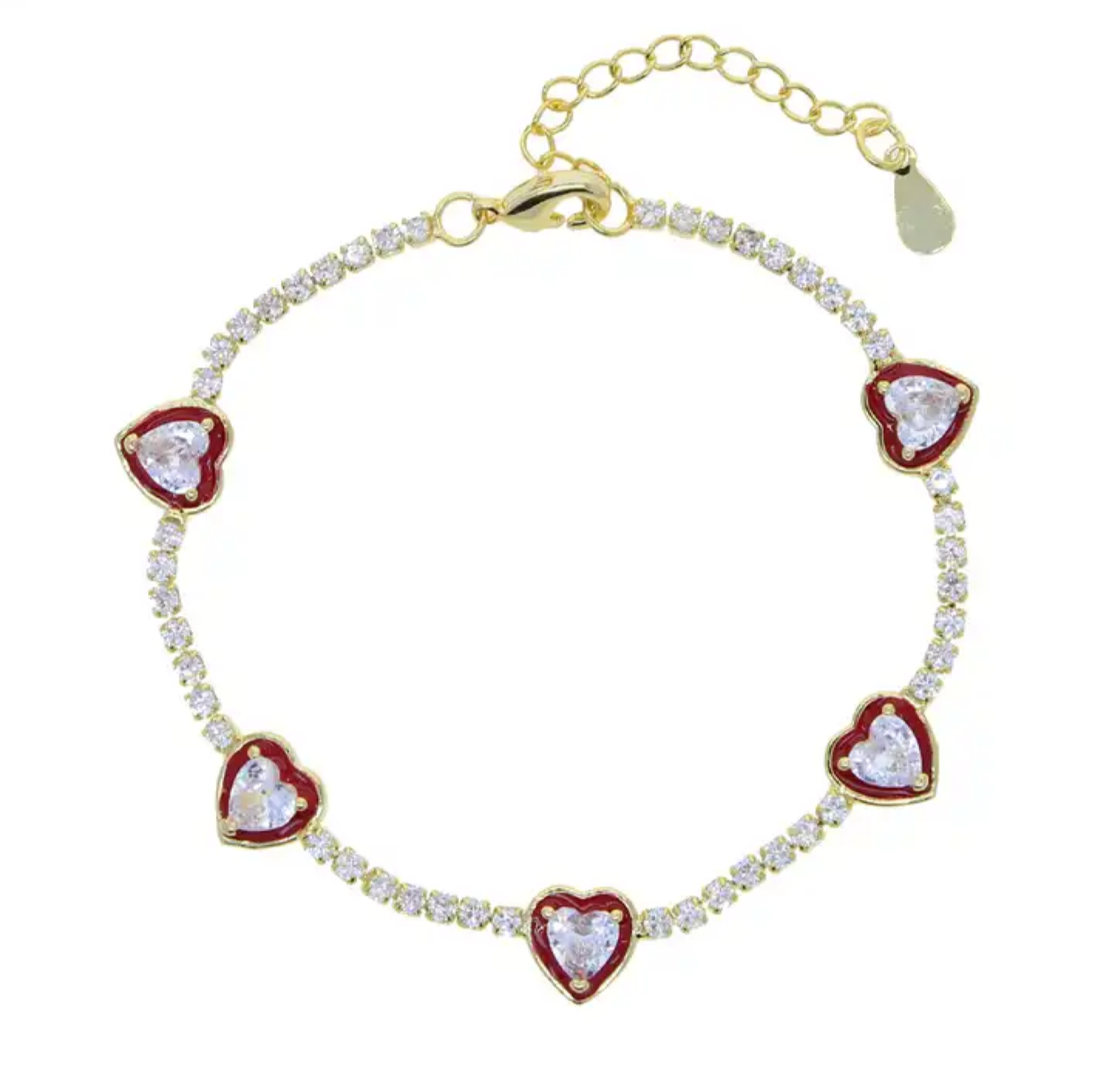 Amour tennis bracelets