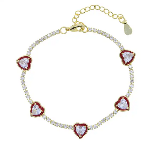 Amour tennis bracelets