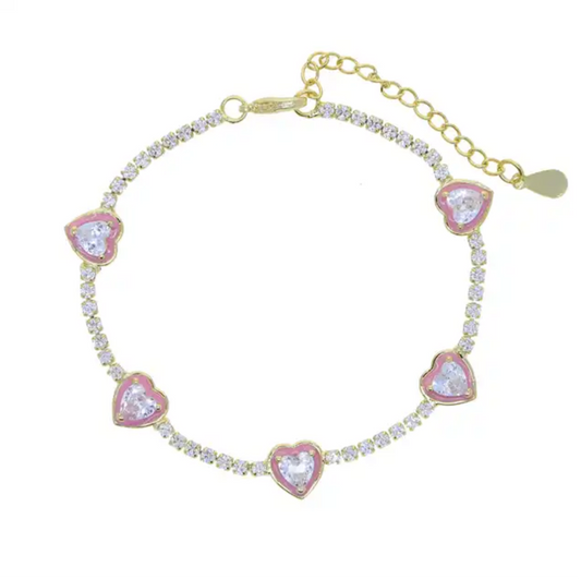 Amour tennis bracelets