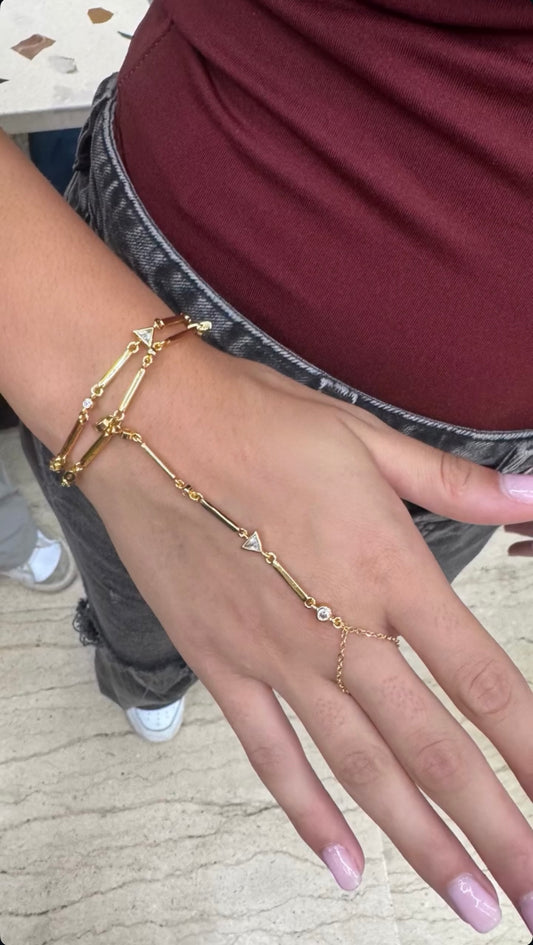 Triangle handchain