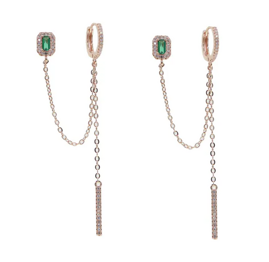 Emerald earrings