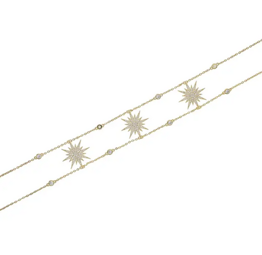 Starburst charm chocker