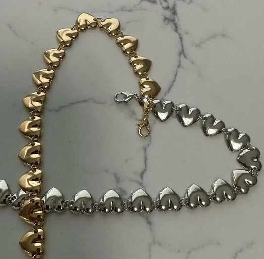Bubbly heart necklace