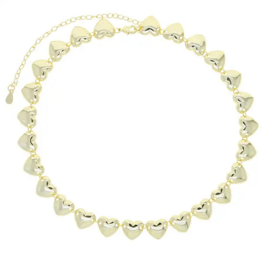 Bubbly heart necklace