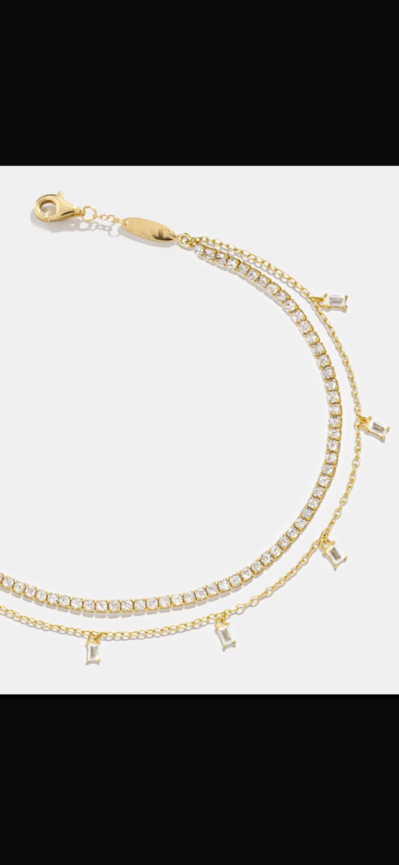 Double layered anklet