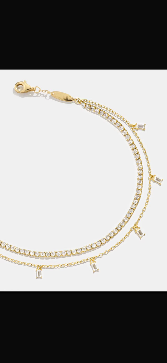 Double layered anklet