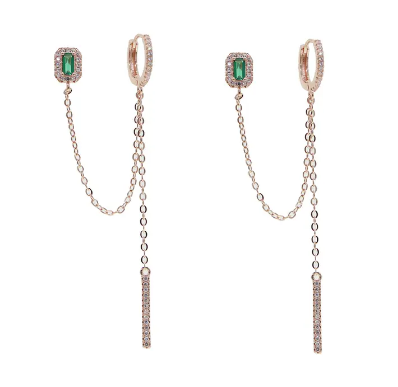 Emerald earrings